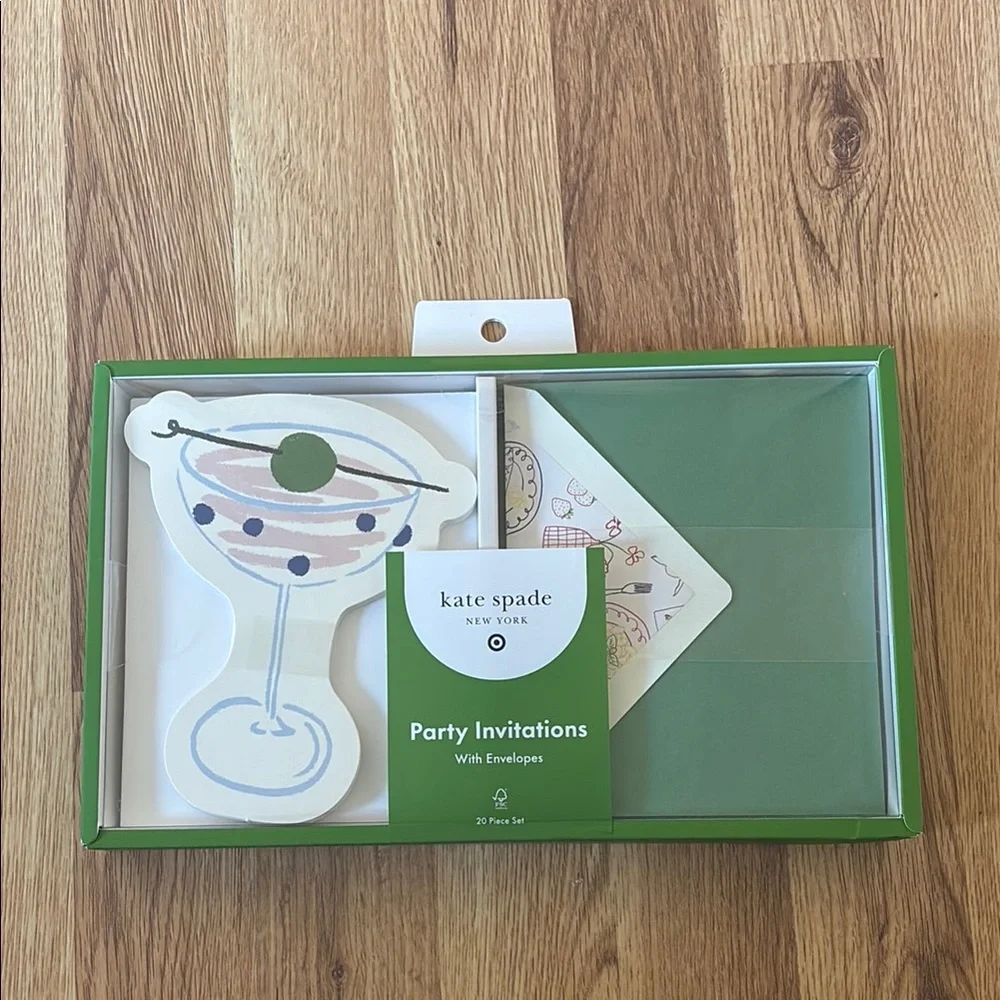 kate spade Green Party Invitations